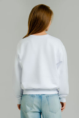 Арт. 15129 Свитшот женский 42-50 (5 шт) Цвет:белый - Калинка фото 4