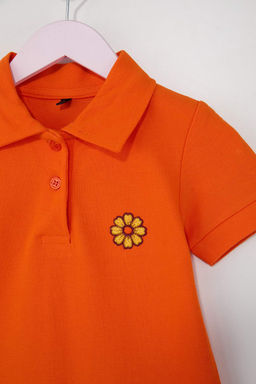 Lacivert K?z Cocuk %100 Pamuk Meyve Nak?sl? Polo Yaka k?sa Orme Elbise TKDSS25EL00085 - Trendyolmilla фото 13