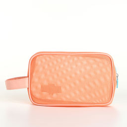 Косметичка на молнии сетчатая, с ручкой, Best, оранжевая - Simaland фото 2