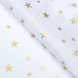 Цена за 20 шт. Бумага упаковочная тишью, новогодняя упаковка Звезды,50 х 66 см. - UPAK LAND фото 2