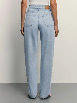 Джинсы straight с вышивкой / Zarina  фото 4