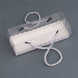 Цена за 2 шт. Коробка под рулет, белая 18.5×6.5×6.5 см