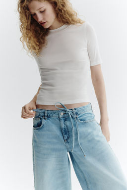 Wide Regular Waist Ankle Jeans - H&m фото 4