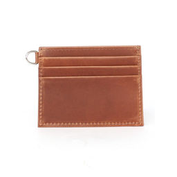 Визитница-кардхолдер Croco-ВК-215 н/к, 1отд, 3карм, коричневый пулл-ап матовый (219) 261071