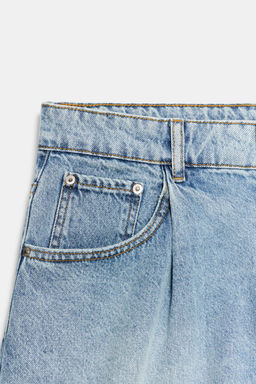 SHORTS DENIM TIRO ALTO ZW COLLECTION / Azul claro - Zara фото 8