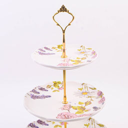 60265 Конфетница 3х-ярусная Розовый сад доломит LR (х16) - Mayer&boch фото 2