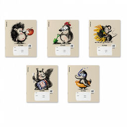 Цена за 10 шт. Тетрадь школьная ученическая ErichKrause Очаровашки, 18 листов, клетка (в плёнке по 10 шт.)_MIX-PACK фото 2