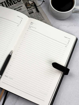 Ежедневник недатированный ESCALADA, А5+, 160 л., арт. 67184/ 10 САРИФ ЧЁРНЫЙ