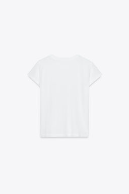 WASHED T-SHIRT WITH POCKET - Zara фото 8