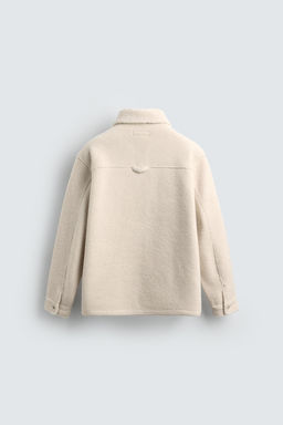 FAUX SHEARLING EFFECT OVERSHIRT WITH POCKETS - Zara фото 8