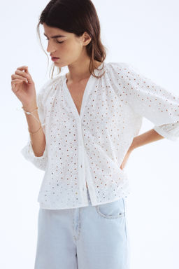 Blusa con bordado ingl?s - H&m фото 3
