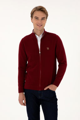 Erkek Bordo Basic Triko H_rka Sepette S_rpriz _ndirim