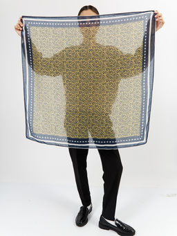 Большой, мягкий, тонкий и очень нежный двусторонний платок с рисунком - Tantino фото 2