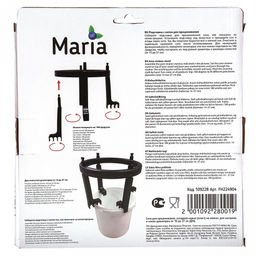 Марья (Maria) Комплект для процеживания: сито-сетка 26х25см, полиэстер; каркас д25х21см разборный, пластик матовый, цвет черный, в цветной коробке (Китай) Подходит для кастрюль и мисок диаметром от 10 до 27см. Подходит для творожного и сырного зерн - Домашняя мода фото 7