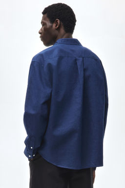 Camisa en mezcla de lino Relaxed Fit - H&m фото 10