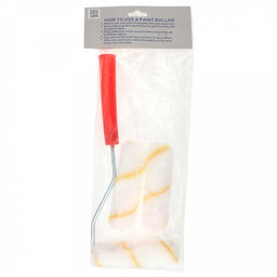 Мини-валик в сборе 11х27х3см + мини-ролик д3х10,5см, искусственный мех - 2 штуки, в п/эт пакете на картоне (Китай)