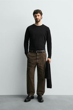 TEXTURED REGULAR FIT SWEATER - Zara фото 9