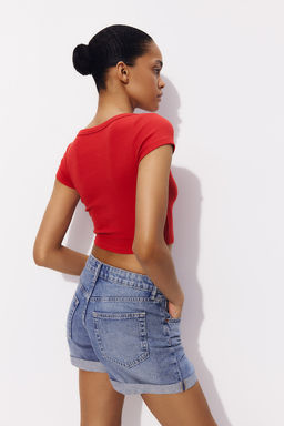 Camiseta cropped de canale - H&m фото 4