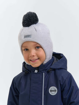 Шлем зимний из смесовой шерсти Жемчуг