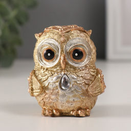 Фигурка полистоун «Совушка, страза капля», 5.5×5×6.5 см