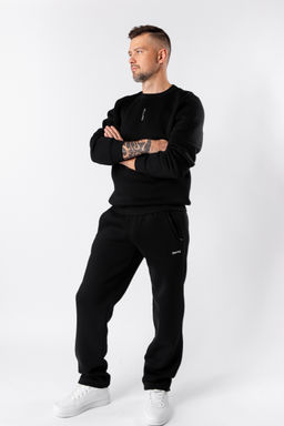 Утепленные брюки из футера трёхнитки с изнанкой «барашек» - Relay фото 9