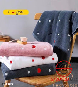 Махровое полотенце с рисунком