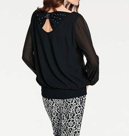 Блузка, черная