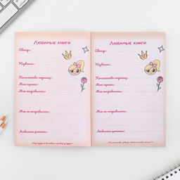 Личный дневник для девочки А5, 50 л. Аниме. Мои секреты