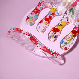 Цена за 4 шт. Расчёска, 19.2(1) ? 4.5 см, МИКС - Qf фото 3