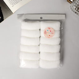 Резинки для волос «Махрушка», набор 12 шт., широкая классика, 7×2 см, белые