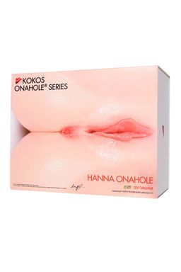 Мастурбатор реалистичный двойным слоем KOKOS HANNA ONAHOLE 001, TPR, телесный, 36,5 см  фото 10