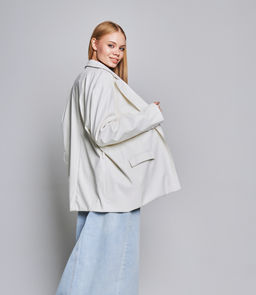 Пиджак #КТ7883-2, молочный