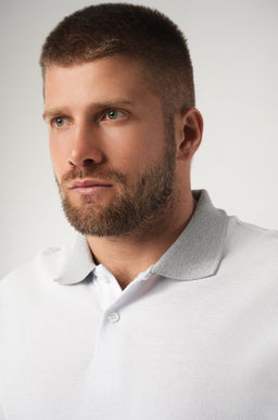 Мужской базовый лонгслив-поло Happyfox