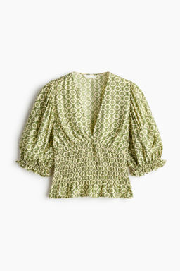 Blusa con cintura nido de abeja - H&m фото 2