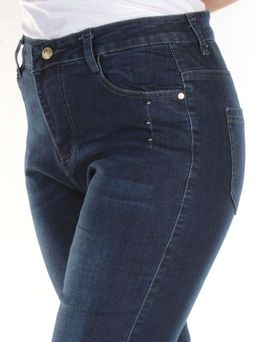 6629 DK. BLUE Джинсы зауженные женские ZAL