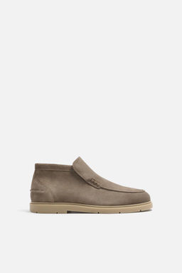 CASUAL LEATHER ANKLE BOOTS - Zara фото 11