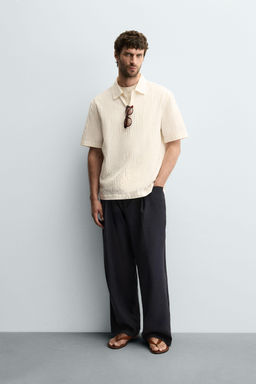 SEERSUCKER POLO SHIRT