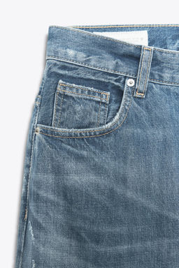 TRF STRAIGHT WIDE HIGH-WAIST JEANS - Zara фото 8
