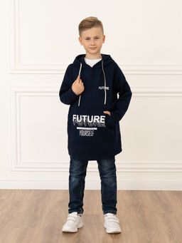 Толстовка детская темносиняя Future