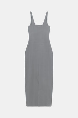 VESTIDO MIDI CONTOURING / Gris - Zara фото 8
