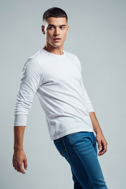 TRENDYOL MAN Siyah Basic Regular/Normal Kesim Bisiklet Yaka Uzun Kollu %100 Pamuk Tok Kumas T-shirt TMNAW21TS0208 - Trendyolmilla фото 52