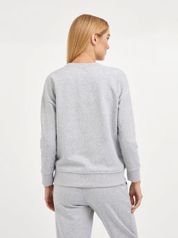 джемпер женский в сером цвете с принтом - Glenfield фото 5