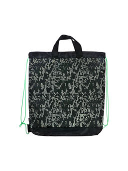 Мешок для обуви deVENTE на шнурке, с принтом, размер 43×1×38 см, чёрный