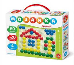 Мозаика "Домик" диам. 20мм. 60 деталей (02210) "Десятое королевство"