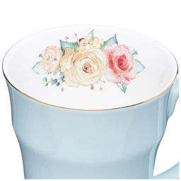 КРУЖКА LEFARD ВРЕМЕНА ГОДА 350 МЛ ГОЛУБАЯ  фото 3