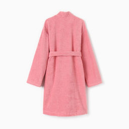 Халат махровый женский «Экономь и Я», размер 40-42, хлопок 100%, пыльно-розовый