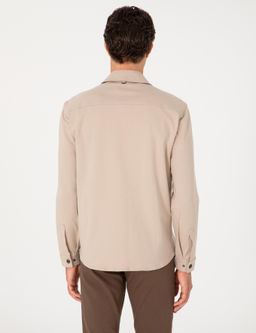 Bej Regular Fit %100 Pamuk Ceket G_mlek - Cacharel фото 5