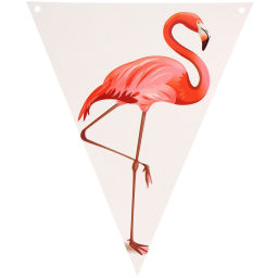 Растяжка "Фламинго" 20 x16.5 см, 8 флажков