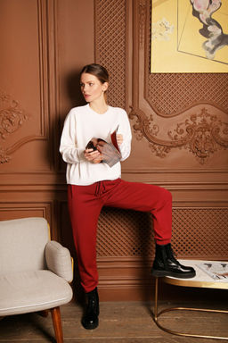 Брюки 111.110021/молочный - Seven senses фото 2