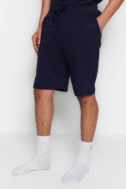 TRENDYOL MAN Lacivert Unisex Regular Fit Apas Yaka Sortlu Pijama Tak?m? TMNSS23PT00007 - Trendyolmilla фото 15